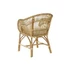 Kép 7/7 - Fotel párnával rattan, pamut 62x65x85 cm natúr, fehér