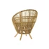 Kép 7/7 - Fotel párnával rattan, pamut 74x67x85 cm natúr, fehér