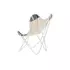 Kép 6/7 - Fotel pillangó pamut, fém 74x65x90 cm fehér