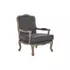 Kép 2/8 - Fotel poliészter, fa 70x66x95,5 cm szürke, barna
