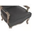Kép 3/8 - Fotel poliészter, fa 70x66x95,5 cm szürke, barna