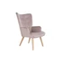 Kép 2/9 - Fotel poliészter, fa 75x69x96 cm pink