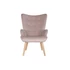 Kép 6/9 - Fotel poliészter, fa 75x69x96 cm pink