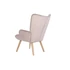 Kép 8/9 - Fotel poliészter, fa 75x69x96 cm pink
