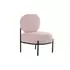 Kép 2/7 - Fotel poliészter, fém 51x61x79 cm pink, fekete