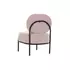 Kép 7/7 - Fotel poliészter, fém 51x61x79 cm pink, fekete