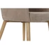 Kép 5/8 - Fotel poliészter, fém 54x63,5x80 cm bézs, világosbarna