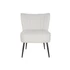 Kép 7/8 - Fotel poliészter, fém 55x64x72,5 cm bézs, fekete