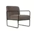 Kép 2/8 - Fotel poliészter, fém 64x74x79 cm barna, fekete