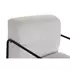 Kép 4/7 - Fotel poliészter, fém 64x74x79 cm fehér, fekete