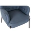 Kép 3/4 - Fotel poliészter, fém 65x73x79,5 cm kék, fekete