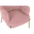 Kép 3/8 - Fotel poliészter, fém 65x73x79,5 cm pink, arany