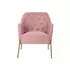 Kép 7/8 - Fotel poliészter, fém 65x73x79,5 cm pink, arany