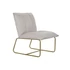 Kép 2/8 - Fotel poliészter, fém 66x71x77 cm bézs, arany