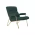 Kép 2/7 - Fotel poliészter, fém 69x90x90 cm zöld, arany