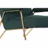 Kép 5/7 - Fotel poliészter, fém 69x90x90 cm zöld, arany