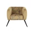 Kép 6/8 - Fotel poliészter, fém 75x71x71 cm sárga, fekete