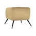 Kép 8/8 - Fotel poliészter, fém 75x71x71 cm sárga, fekete