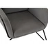 Kép 3/8 - Fotel poliészter, fém 75x76x82 cm szürke, fekete