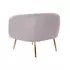 Kép 8/8 - Fotel poliészter, fém, fa, műanyag 81x75x73 cm pink, arany