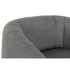 Kép 4/8 - Fotel poliészter, fém, fa, műanyag 81x75x73 cm szürke, fekete