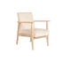 Kép 2/7 - Fotel poliészter, fenyő 63x68x81 cm bézs, natúr