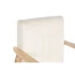 Kép 4/7 - Fotel poliészter, fenyő 63x68x81 cm bézs, natúr