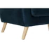 Kép 4/7 - Fotel poliészter, gumifa 83x80x81 cm türkizkék, natúr