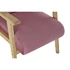 Kép 3/7 - Fotel poliészter, mdf 61x63x77 cm pink, natúr