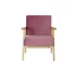 Kép 6/7 - Fotel poliészter, mdf 61x63x77 cm pink, natúr