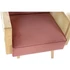 Kép 3/8 - Fotel poliészter, rattan 66x64x79 cm pink, natúr