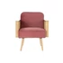 Kép 4/8 - Fotel poliészter, rattan 66x64x79 cm pink, natúr