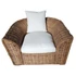 Kép 2/2 - Fotel rattan 100x78x68 cm natúr