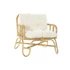 Kép 2/8 - Fotel rattan, pamut 76x72x80 cm natúr, bézs
