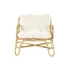 Kép 7/8 - Fotel rattan, pamut 76x72x80 cm natúr, bézs