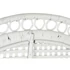 Kép 3/5 - Fotel rattan, poliészter 96x66x140 cm fehér