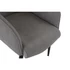 Kép 4/8 - Fotel szett poliészter, fém 69x77x91 cm szürke, fekete S/2