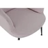 Kép 3/7 - Fotel szett poliészter, fém 70x60x84 cm pink, fekete S/2