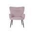 Kép 6/7 - Fotel szett poliészter, fém 70x60x84 cm pink, fekete S/2
