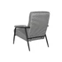 Kép 8/8 - Fotel szett poliészter, fém 72x91,5x91,5 cm fehér, fekete S/2