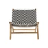 Kép 7/8 - Fotel teakfa, pvc 65x80x68 cm színes