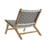 Kép 8/8 - Fotel teakfa, pvc 65x80x68 cm színes