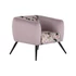 Kép 2/8 - Fotel virágok poliészter, fém 75x71x71 cm pink, fekete