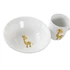 Kép 4/7 - Gyermek étkészlet porcelán 19x19x2 cm színes 2 féle S/3