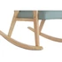 Kép 6/9 - Hintaszék bükkfa, poliészter, mdf, eukaliptuszfa 81x58x90 cm égkék, natúr