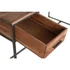 Kép 6/9 - Íróasztal akácfa, fém 150x60x77 cm natúr, fekete