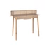 Kép 2/7 - Íróasztal császárfa, rattan 100x45x92 cm natúr