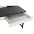 Kép 4/10 - Íróasztal fém, mdf, poliuretán 110x55x76 cm fehér, fekete