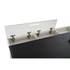 Kép 5/10 - Íróasztal fém, mdf, poliuretán 110x55x76 cm fehér, fekete