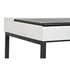 Kép 6/10 - Íróasztal fém, mdf, poliuretán 110x55x76 cm fehér, fekete